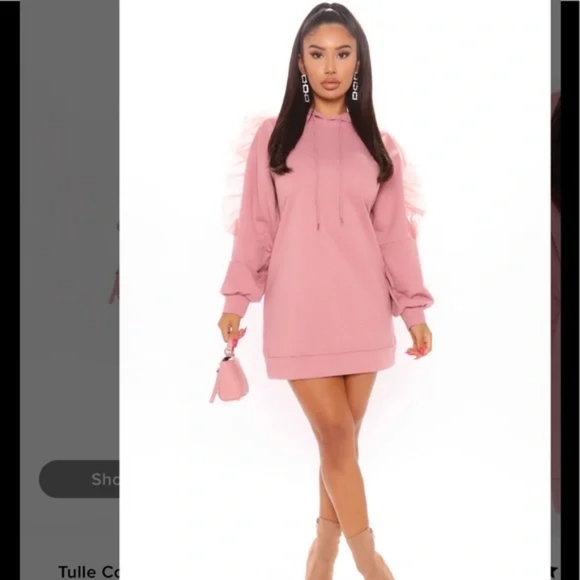 Fashion Nova Dresses & Skirts - Pink Hoodie Dress